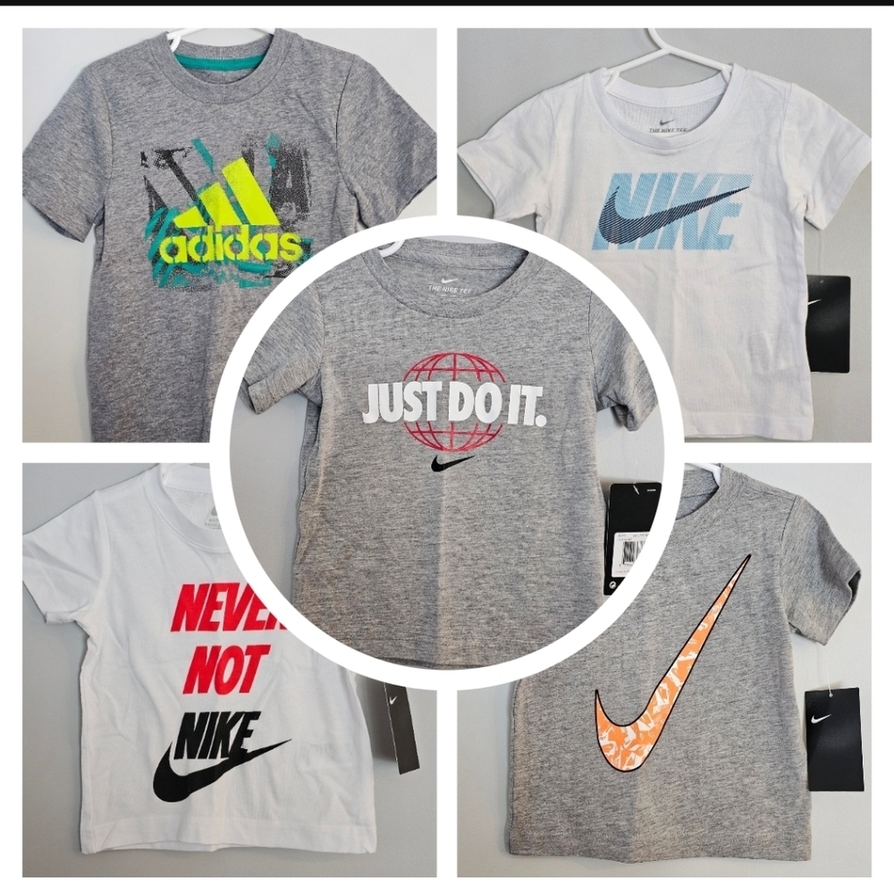Nike Adidas 2T Tee Shirts New With Tags